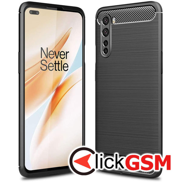 Accesoriu Carbon Silicone OnePlus Nord