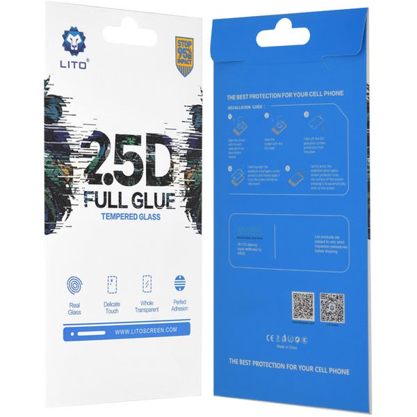 Lito - 2.5D FullGlue Glass - Iphone 14 Pro Max - Black