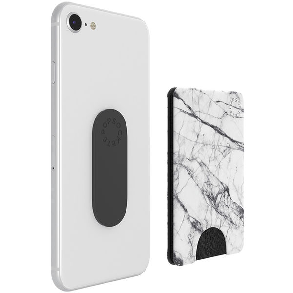 PopSockets - PopWallet - White Marble