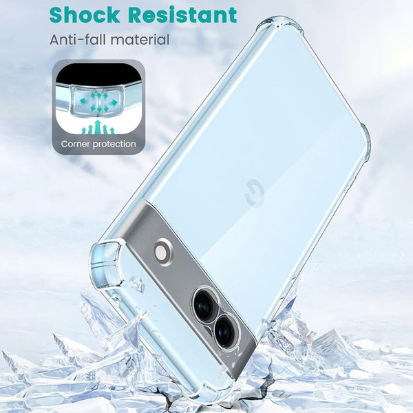 Techsuit - Shockproof Clear Silicone - Google Pixel 9 - Clear