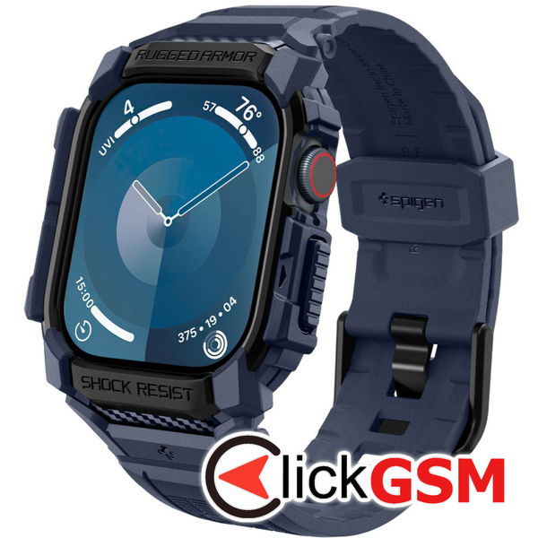 Curea Rugget bleumarin Apple Watch 10 46mm 5v9