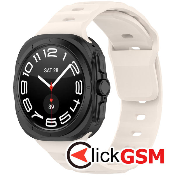 Curea Smartwatch crem Samsung Galaxy Watch Ultra fnf