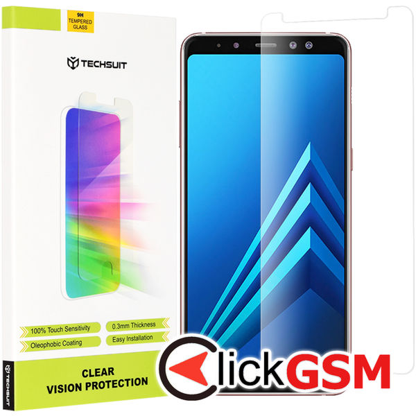 Folie Clear Vision transparenta Samsung Galaxy A8+ 2018 wm