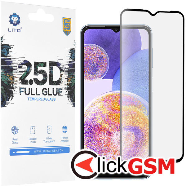 Folie Full Glue negru-transparenta Samsung Galaxy A23 dt2