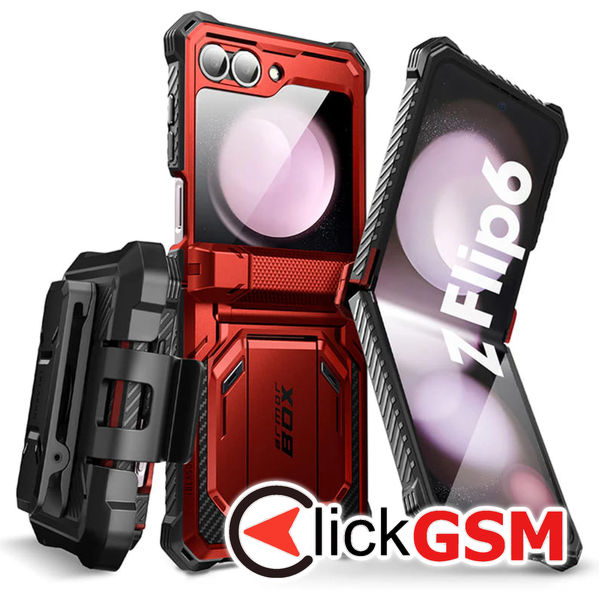 Husa Armorbox rosu Samsung Galaxy Z Flip6 fu3