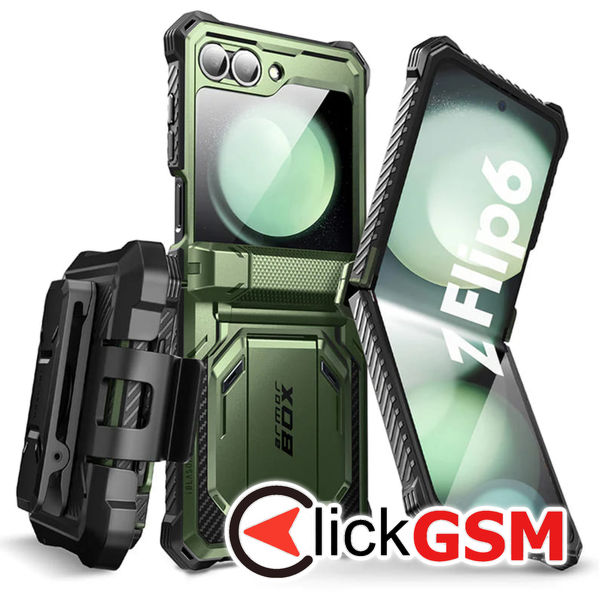 Husa Armorbox verde Samsung Galaxy Z Flip6 fu2