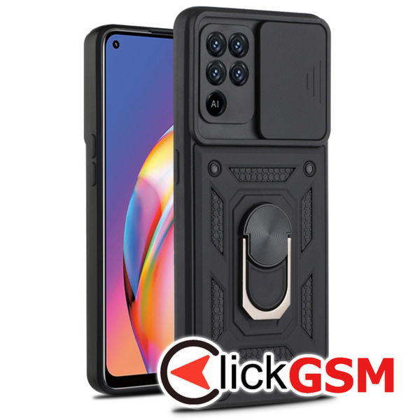 Accesoriu Husa CamShield Negru Oppo Reno5 Lite