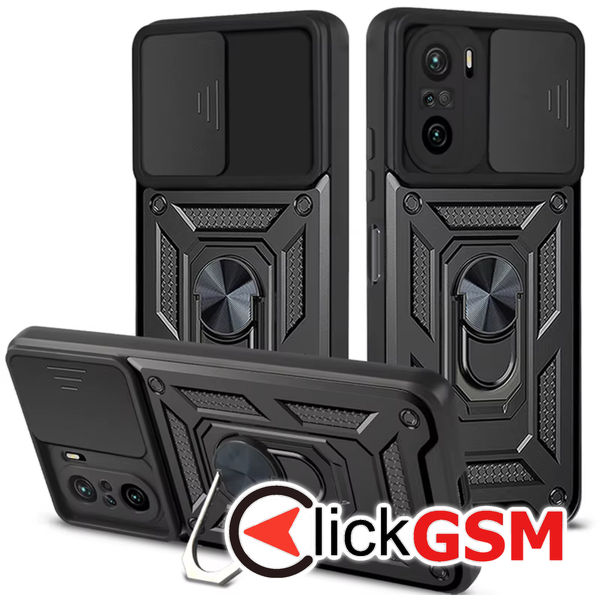 Husa CamShield negru Xiaomi Poco F3 ixe