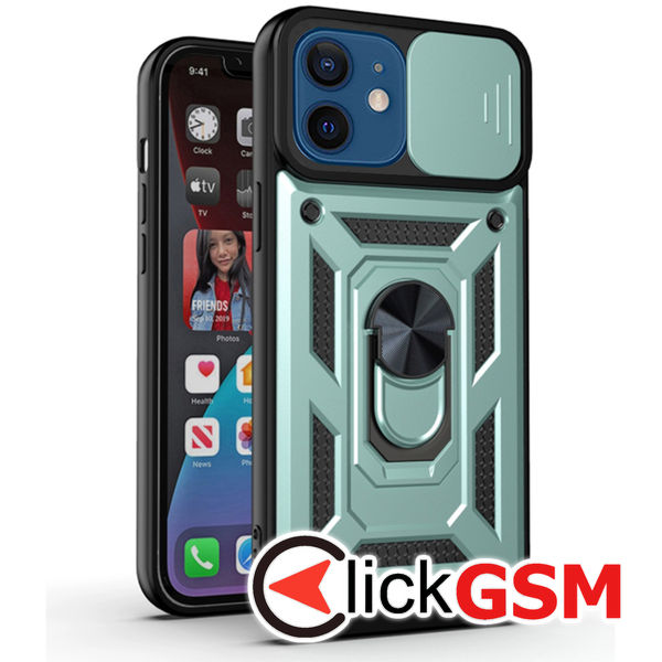 Husa CamShield verde Apple iPhone 12 acm