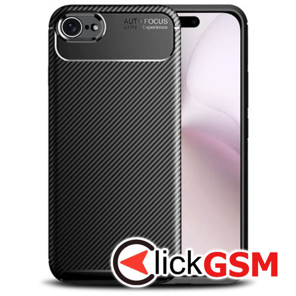 Husa Carbon Fiber negru Apple iPhone SE 2024 bg8