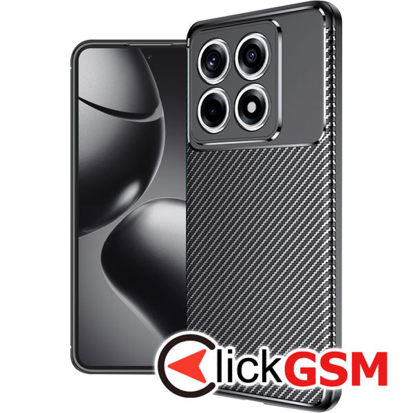 Husa Carbon Fiber negru Xiaomi 14T 698