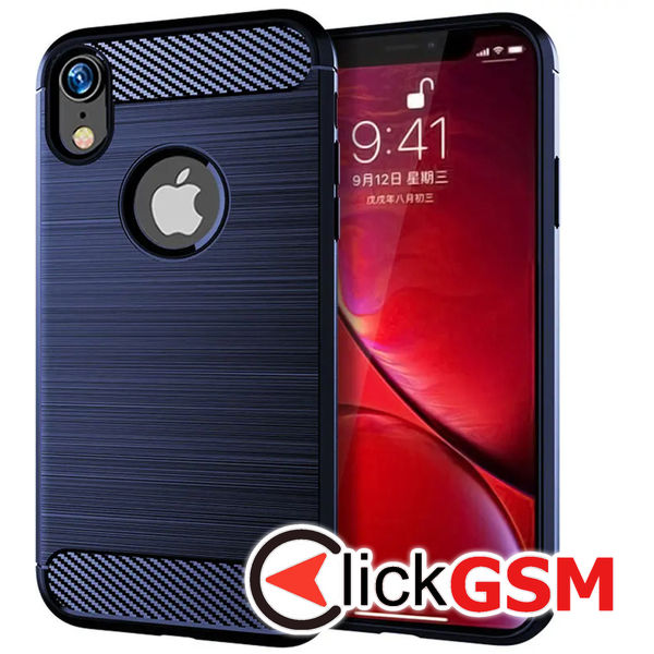 Husa Carbon Silicone Apple iPhone XR