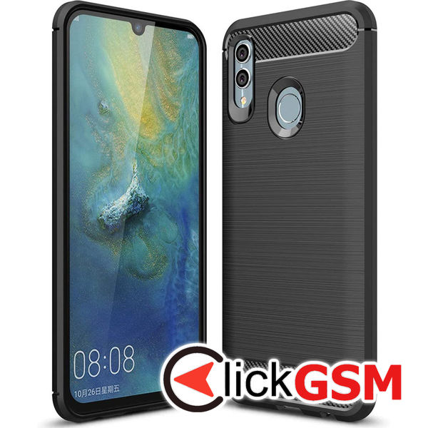 Husa Carbon Silicone negru Huawei P smart 2019 7hw