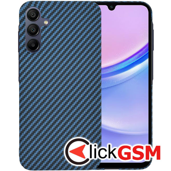 Husa Carbonite cyan Samsung Galaxy A15 erm