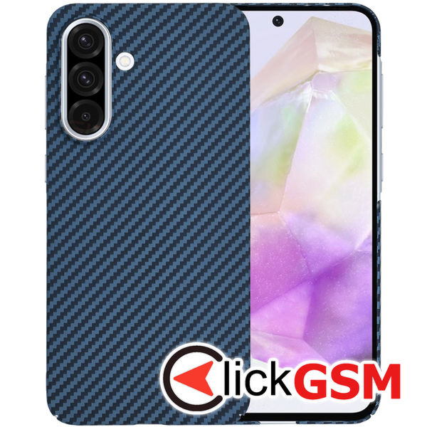 Husa Carbonite cyan Samsung Galaxy A36 h3l