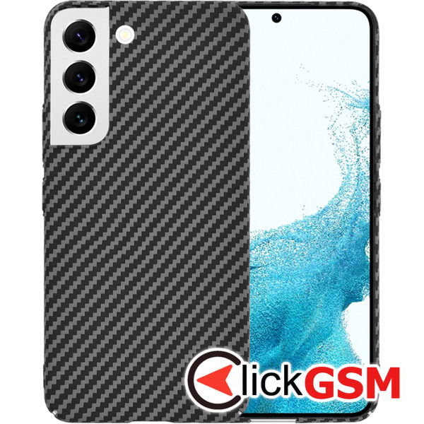 Husa Carbonite negru Samsung Galaxy S22 e6d