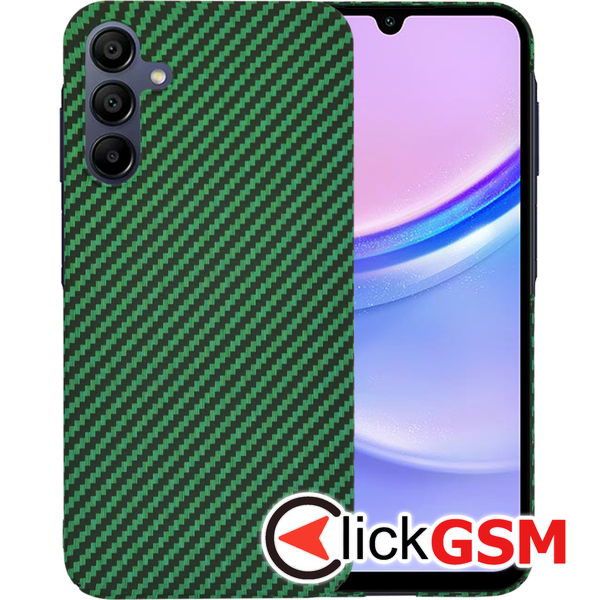 Husa Carbonite verde Samsung Galaxy A15 erh