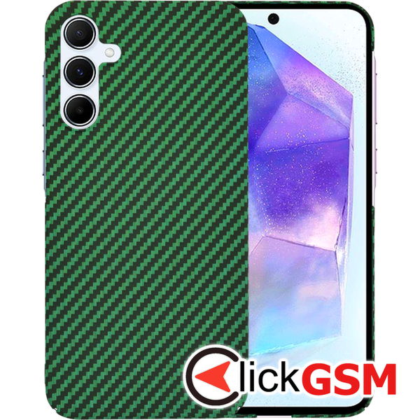 Husa Carbonite verde Samsung Galaxy A55 erp