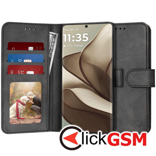 Accesoriu Husa Carte Negru Motorola Edge 50