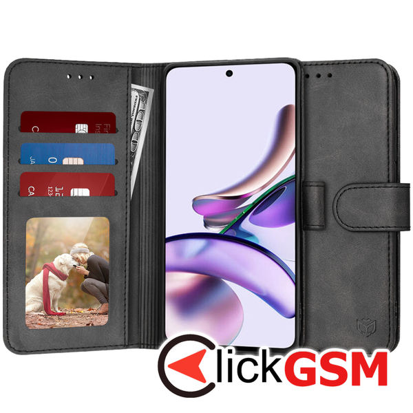 Accesoriu Husa Carte Negru Motorola Moto G23