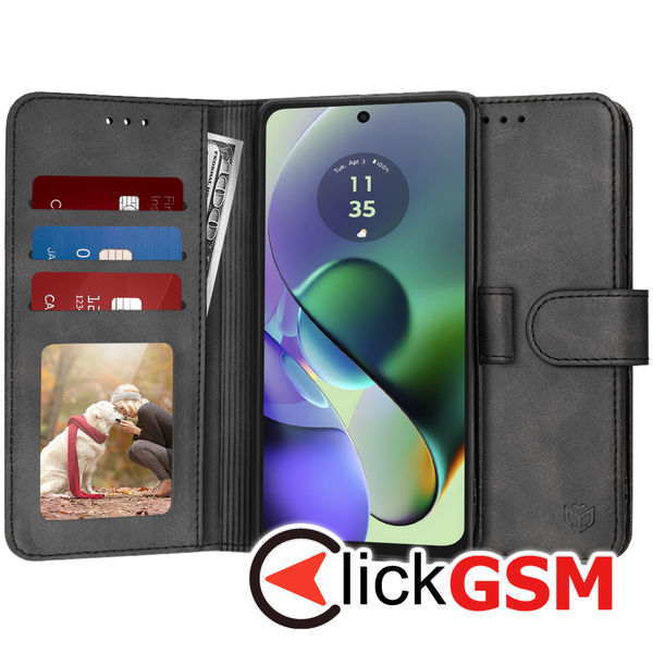 Husa Carte negru Motorola Moto G54 92l