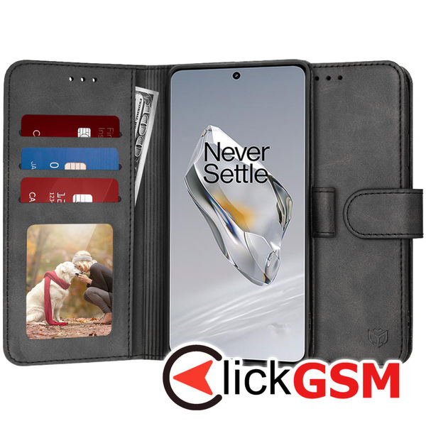 Husa Carte negru OnePlus 12 92z