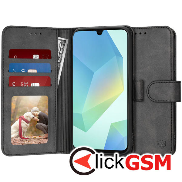 Husa Carte negru Samsung Galaxy A16 3zr