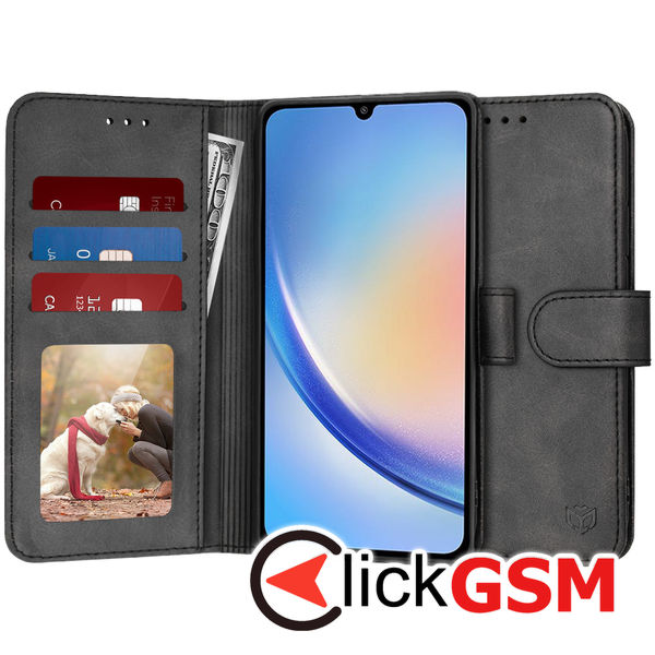 Husa Carte negru Samsung Galaxy A34 5G 93p