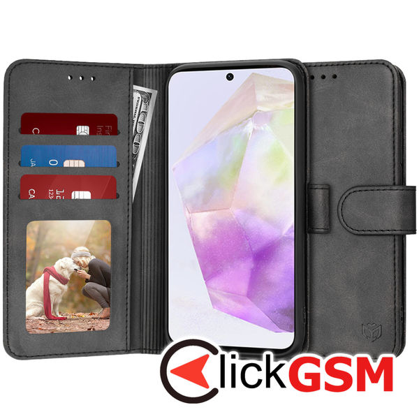 Husa Carte negru Samsung Galaxy A36 5G dzj