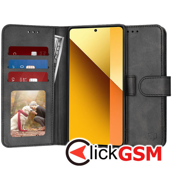 Husa Carte negru Xiaomi Redmi Note 13 5G 92q