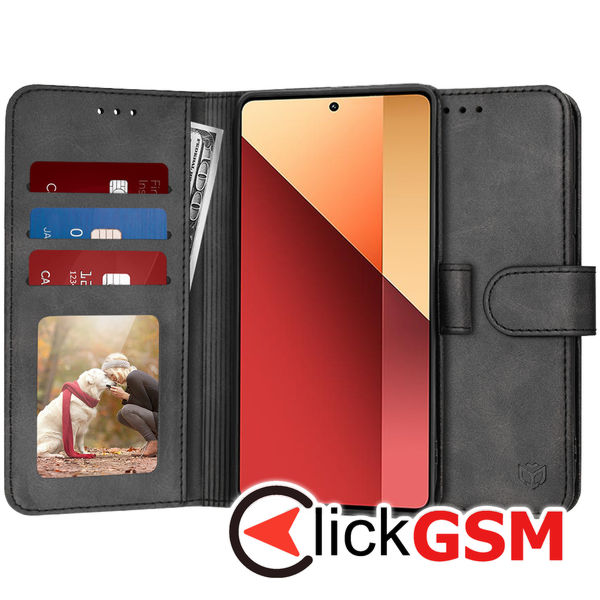 Husa Carte negru Xiaomi Redmi Note 13 Pro 4G 93z