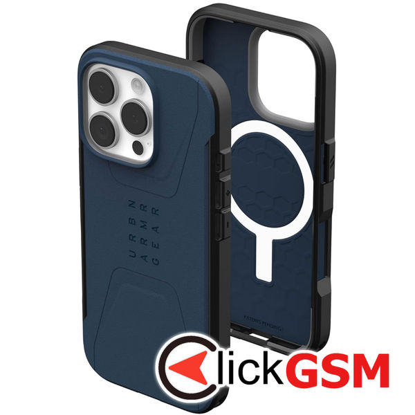 Husa Civilian bleumarin Apple iPhone 16 Pro il8