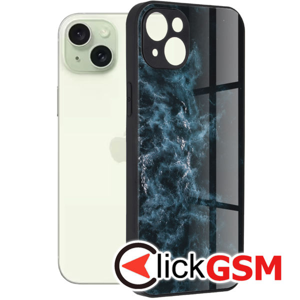 Husa Glaze albastru Apple iPhone 15 Plus 3of