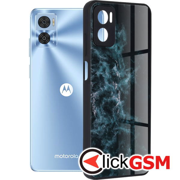 Husa Glaze albastru Motorola Moto E22i 404