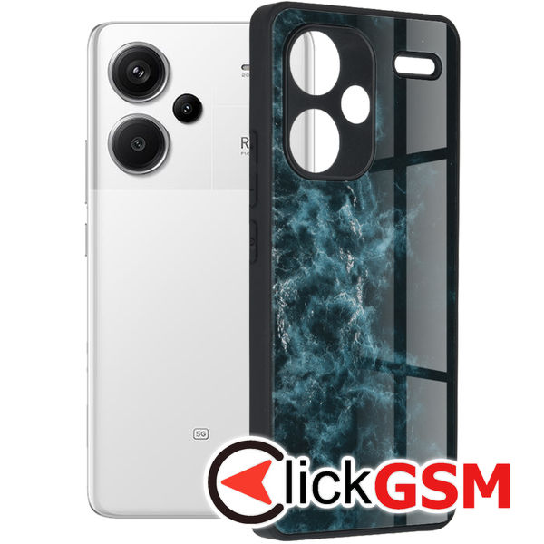 Husa Glaze albastru Xiaomi Redmi Note 13 Pro+ 7zb