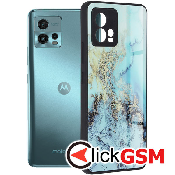 Husa Glaze bleu Motorola Moto G72 422