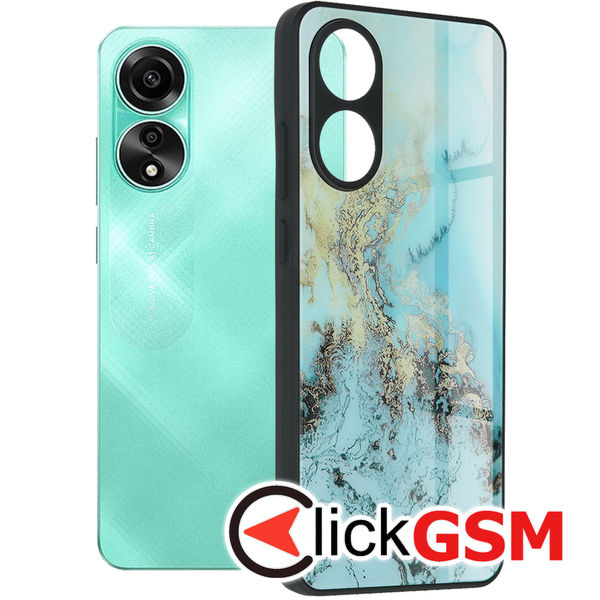 Husa Glaze bleu Oppo A78 4G 86s