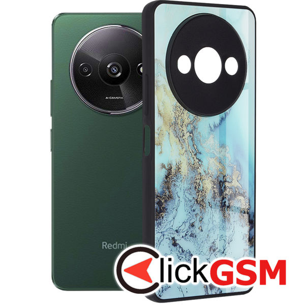 Husa Glaze bleu Xiaomi Redmi A3 7ur