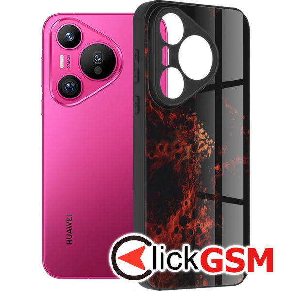 Husa Glaze rosu Huawei Pura 70 edo