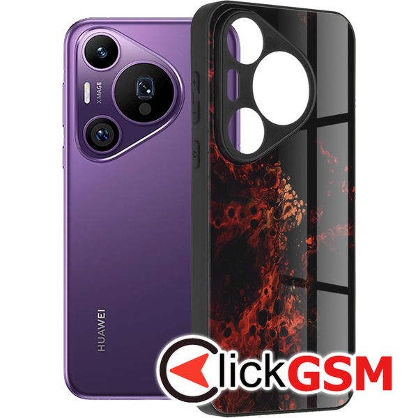 Husa Glaze rosu Huawei Pura 70 Pro edv