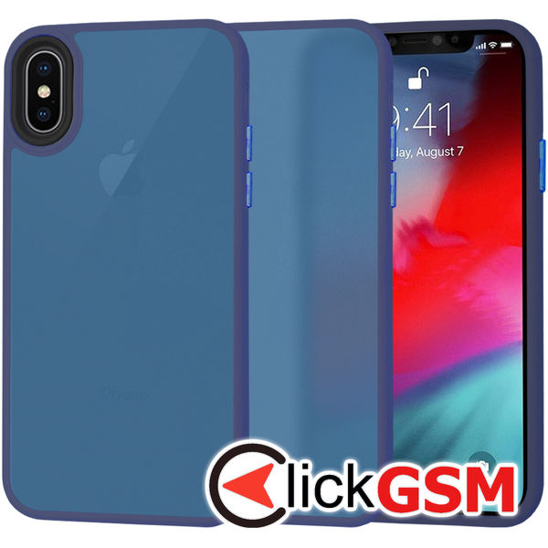 Husa Halo bleumarin Apple iPhone X cwe