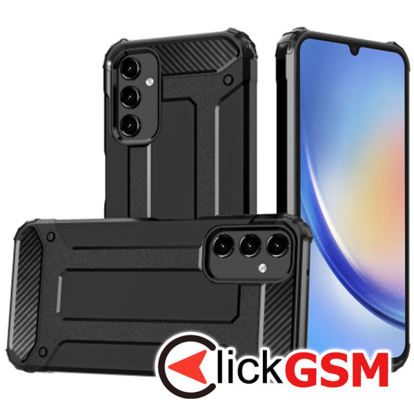 Husa Hybrid Armor negru Samsung Galaxy A34 5G 52m