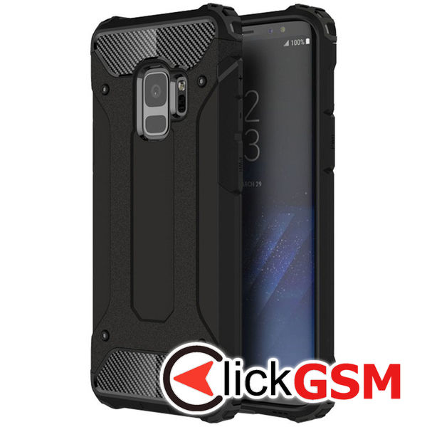 Husa Hybrid Armor negru Samsung Galaxy S9 62g