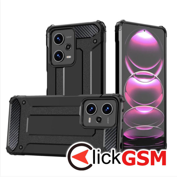 Husa Hybrid Armor negru Xiaomi POCO X5 Pro 7pa