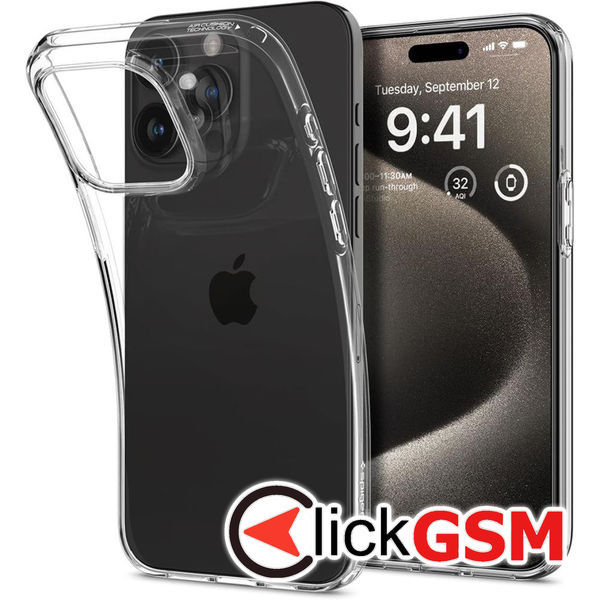 Husa Liquid transparenta Apple iPhone 15 Pro Max 6zc