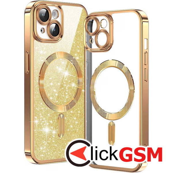 Husa Luxury Crystal auriu Apple iPhone 13 bwo