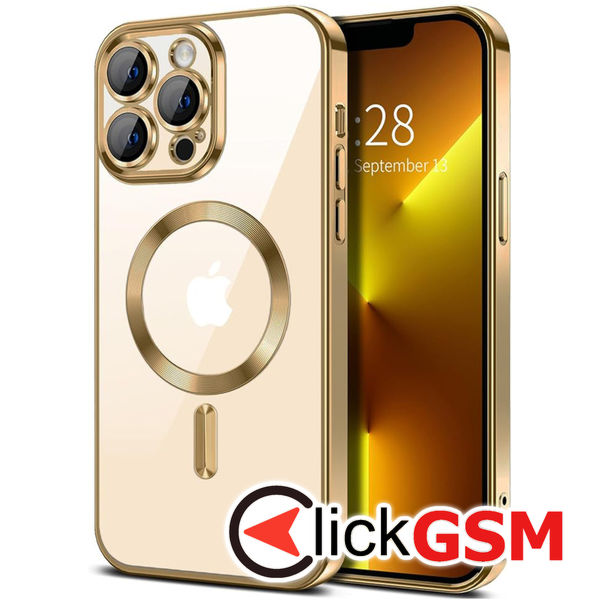 Husa Luxury Crystal auriu Apple iPhone 13 Pro Max 9nn