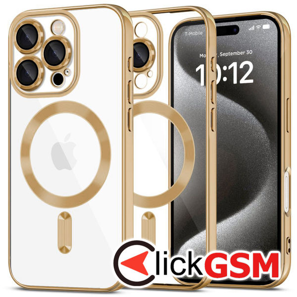 Husa Luxury Crystal auriu Apple iPhone 16 Pro gkj