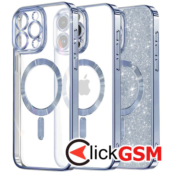 Husa Luxury Crystal bleu Apple iPhone 12 Pro Max bwe