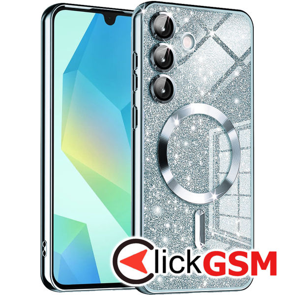 Husa Luxury Crystal bleu Samsung Galaxy A16 4hk